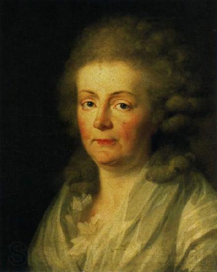 johann friedrich august tischbein Portrait of Anna Amalia of Brunswick-Wolfenbuttel Duchess of Saxe-Weimar and Eisenach France oil painting art